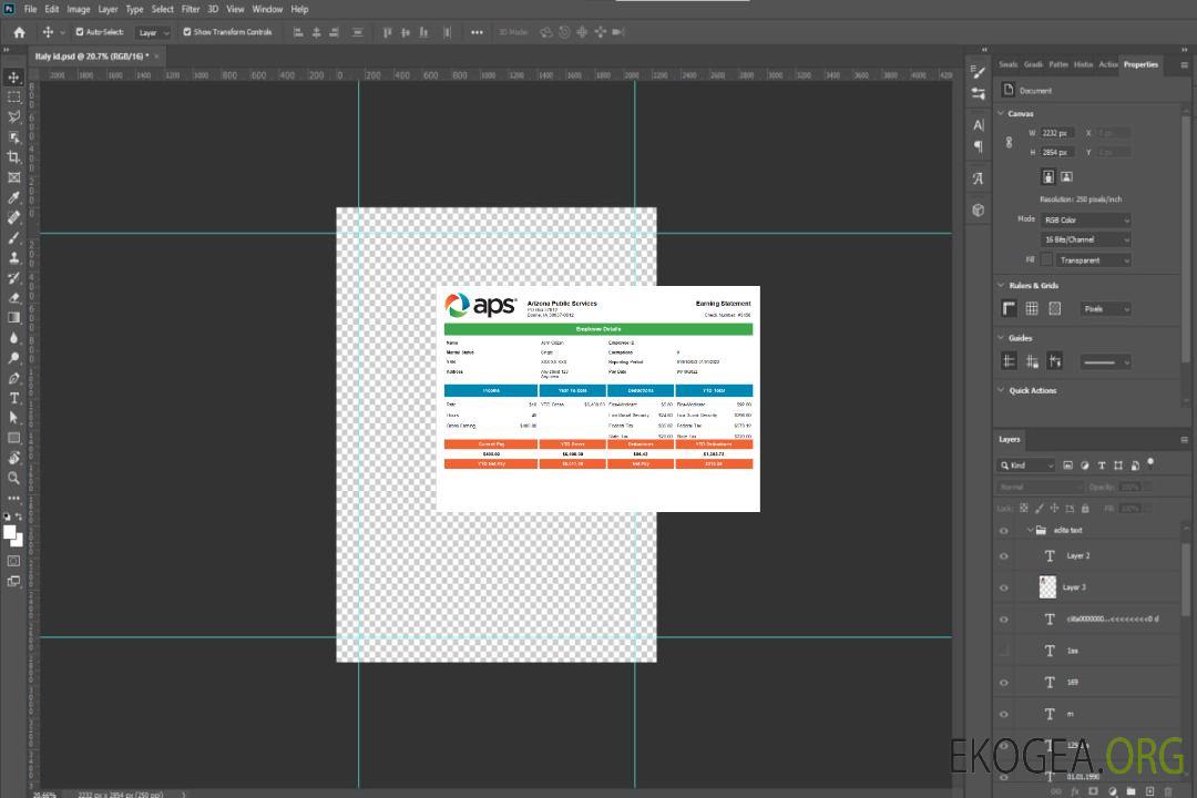 Entreprise de services publics américaine APS template